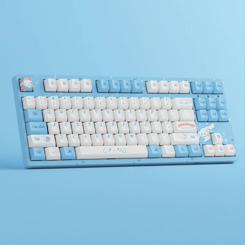 Akko Cinnamoroll 3087V2 Wired Mechanical Keyboard Tray Mount (Akko CS Sakura Switch)