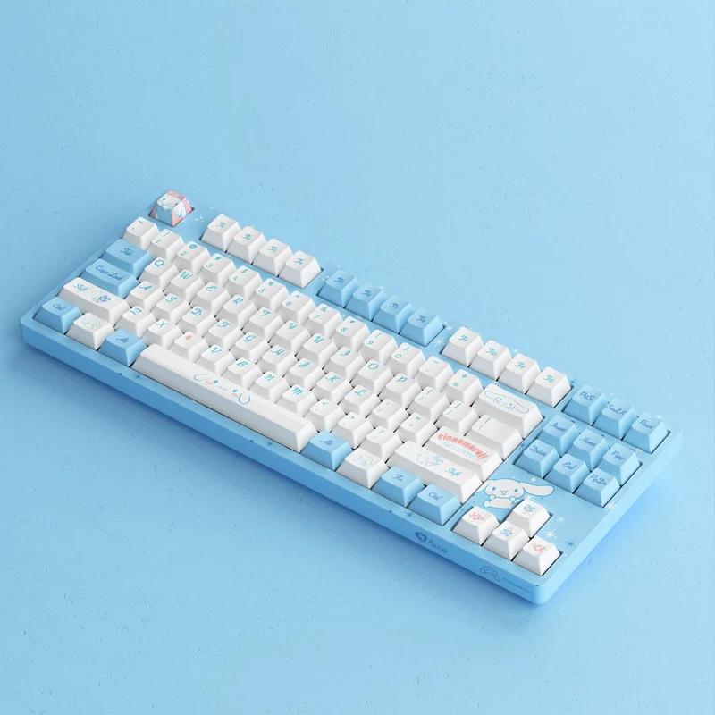 Akko Cinnamoroll 3087V2 Wired Mechanical Keyboard Tray Mount (Akko CS Sakura Switch)