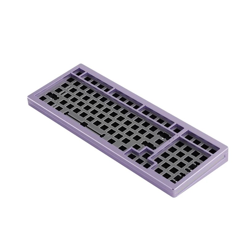 MonsGeek M2 QMK Aluminium Case Mechanical Keyboard Hot-Swappable Gasket DIY Kit (Purple)