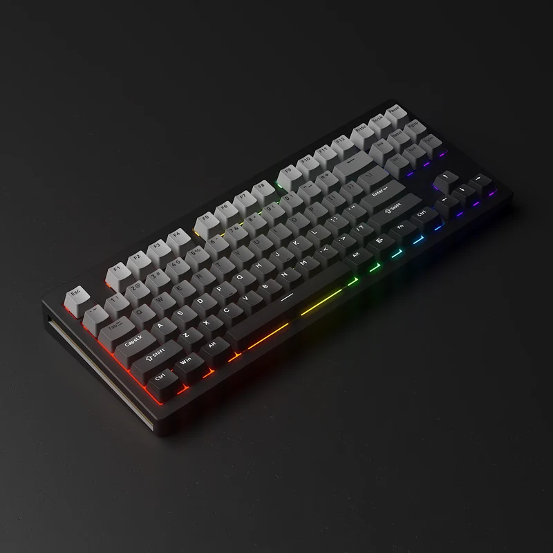 Monsgeek M3W Multi-Modes Aluminum Case Hot-Swappable Mechanical Keyboard Gasket Mount (Purple, Black, Silver)
