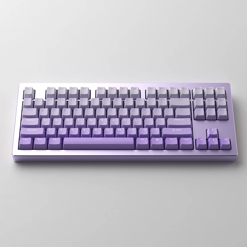 Monsgeek M3W Multi-Modes Aluminum Case Hot-Swappable Mechanical Keyboard Gasket Mount (Purple, Black, Silver)