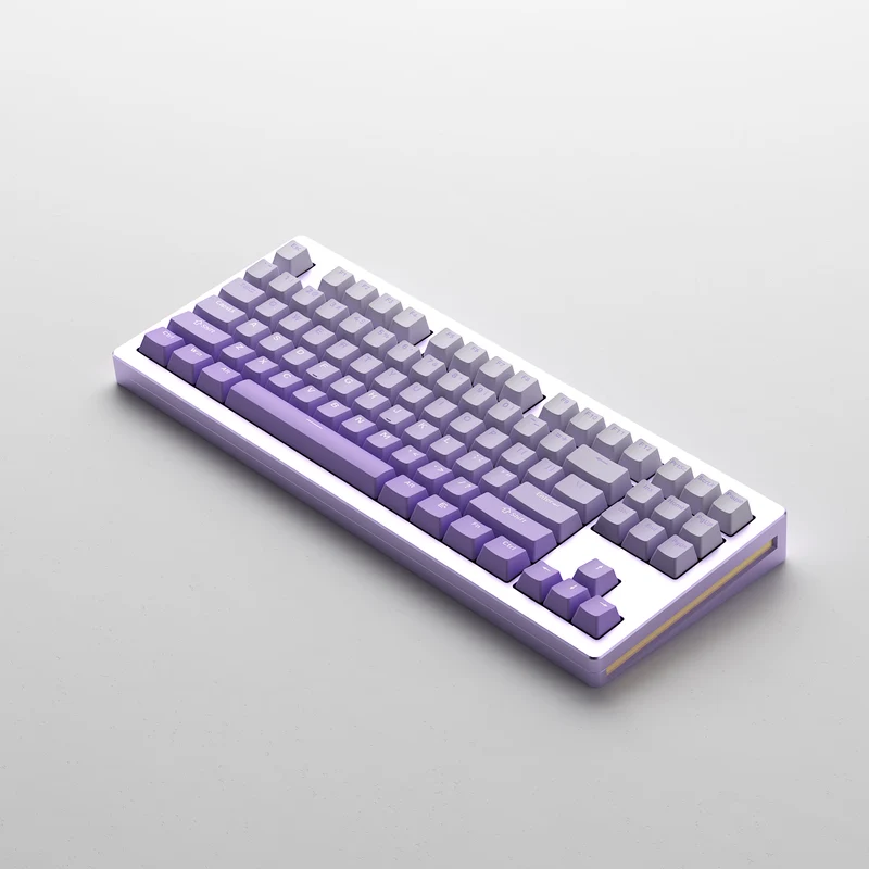 Monsgeek M3W Multi-Modes Aluminum Case Hot-Swappable Mechanical Keyboard Gasket Mount (Purple, Black, Silver)