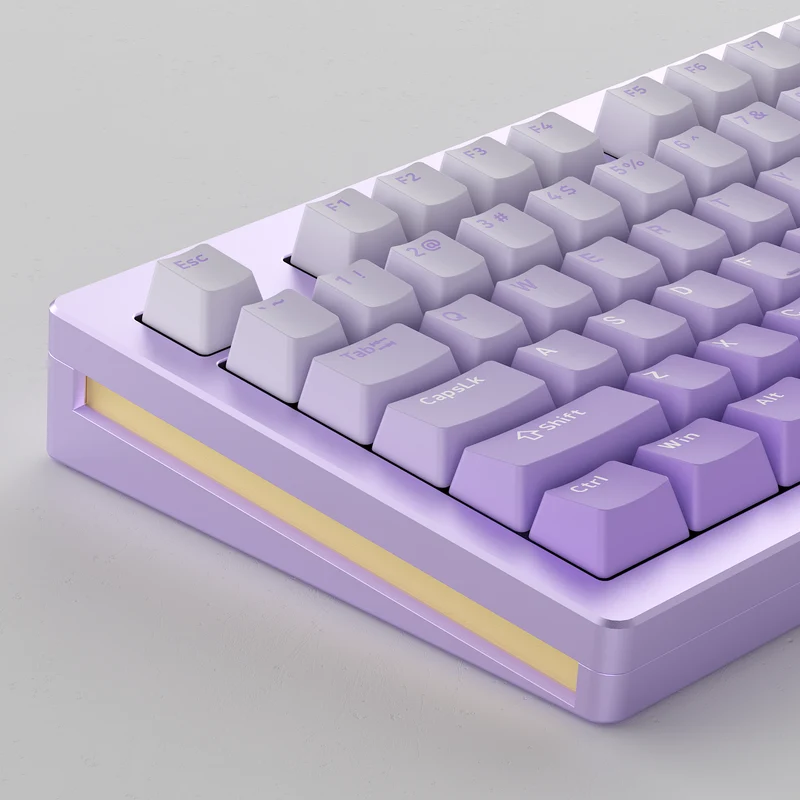 Monsgeek M3W Multi-Modes Aluminum Case Hot-Swappable Mechanical Keyboard Gasket Mount (Purple, Black, Silver)
