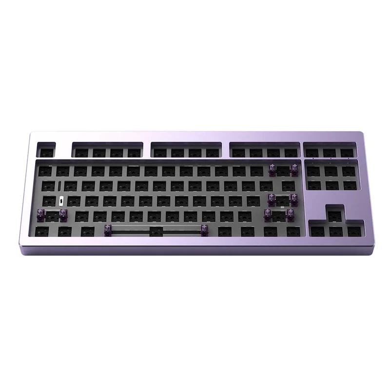 Monsgeek M3W DIY Kit Aluminum Case Multi-Modes RGB Hot-Swappable Mechanical Keyboard (Silver, Black, Purple)