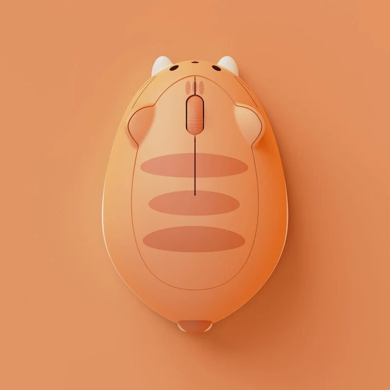 Akko Cat Theme Mouse (Grey Mimo, Pink Angie, Orange Kate)