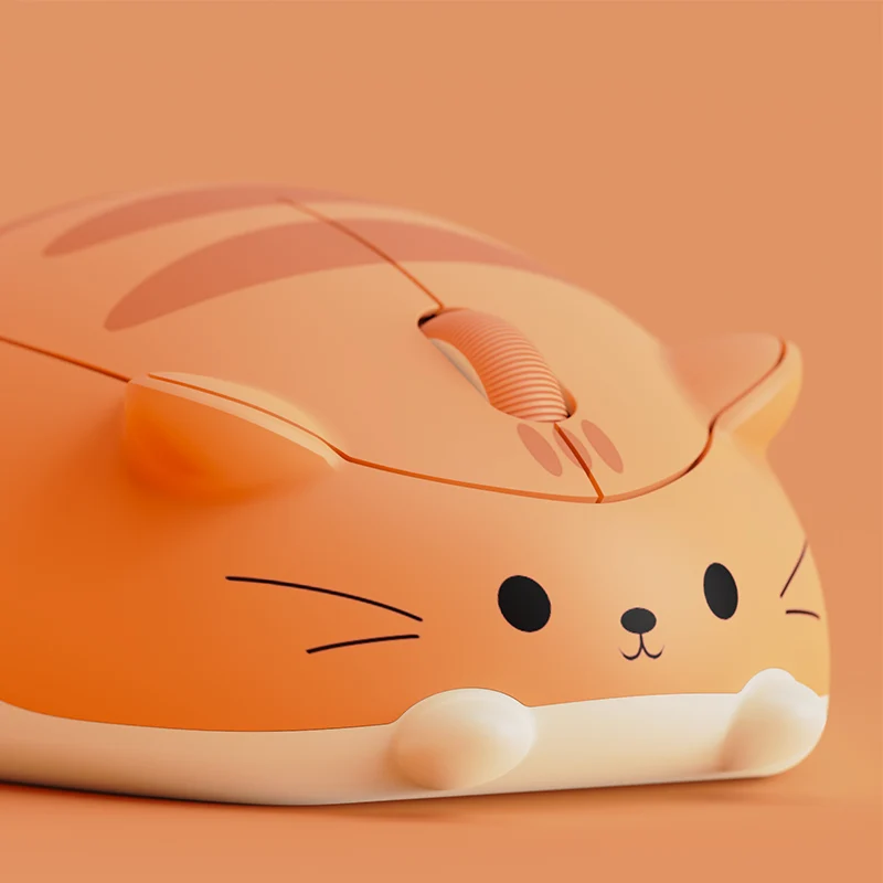 Akko Cat Theme Mouse (Grey Mimo, Pink Angie, Orange Kate)