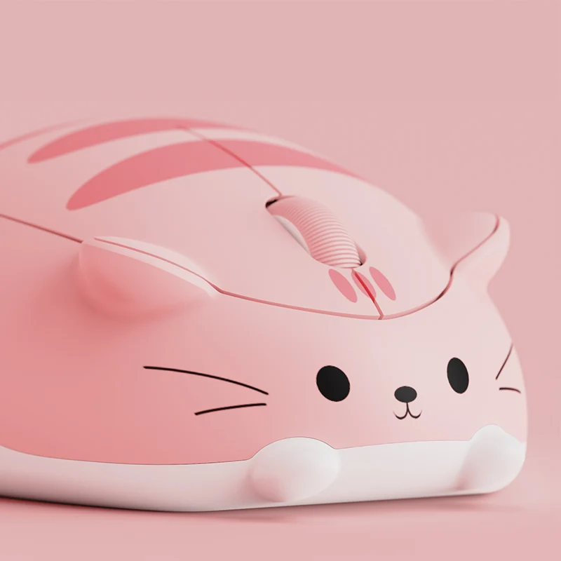 Akko Cat Theme Mouse (Grey Mimo, Pink Angie, Orange Kate)