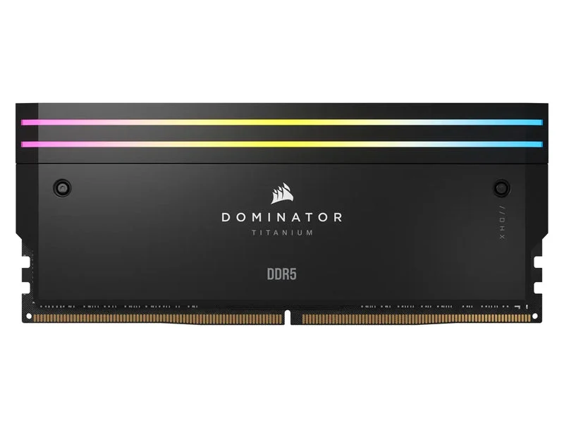 Corsair Dominator Titanium RGB 32GB (2x16GB) DDR5 DRAM 7200MT/s CL34 Memory Kit (Black) (CMP32GX5M2X7200C34)