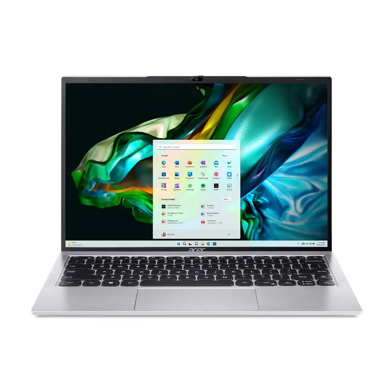 Acer Aspire Lite AL14-51M-57H1 Laptop (Pure Silver) | 14" WUXGA (1920x1200) IPS | i5-1235U | 8GB RAM | 512GB SSD | Intel UHD Graphics | Windows 11 Home | MS Office Home & Student 2021 | Acer Entry Run Rate Backpack E-1620-P