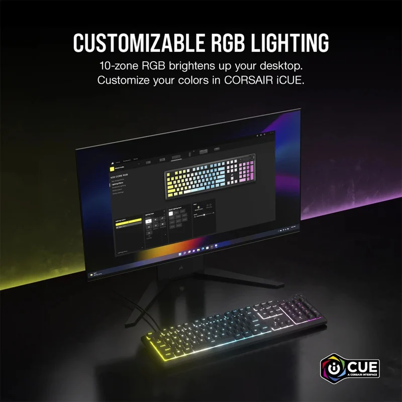 Corsair K55 Core RGB Gaming Keyboard (CH-9226C65-NA)