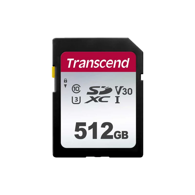 Transcend 300S SDXC UHS-I Class 10 U3 V30 100MB/S Read SD Card (256GB, 512GB)