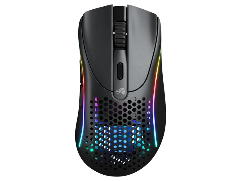 Glorious Model D 2 RGB Wireless Ultralight Ergonomic Gaming Mouse (Black, White)
