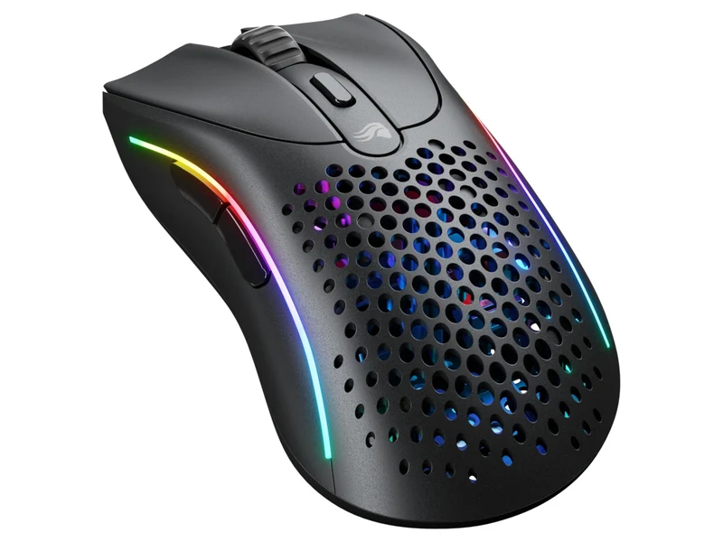 Glorious Model D 2 RGB Wireless Ultralight Ergonomic Gaming Mouse (Black, White)