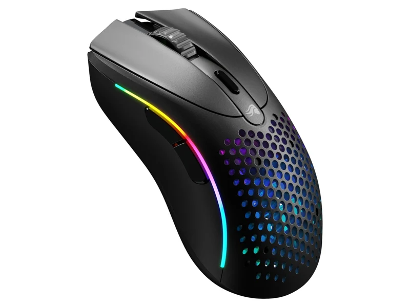 Glorious Model D 2 RGB Wireless Ultralight Ergonomic Gaming Mouse (Black, White)