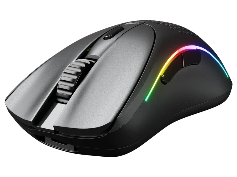 Glorious Model D 2 RGB Wireless Ultralight Ergonomic Gaming Mouse (Black, White)