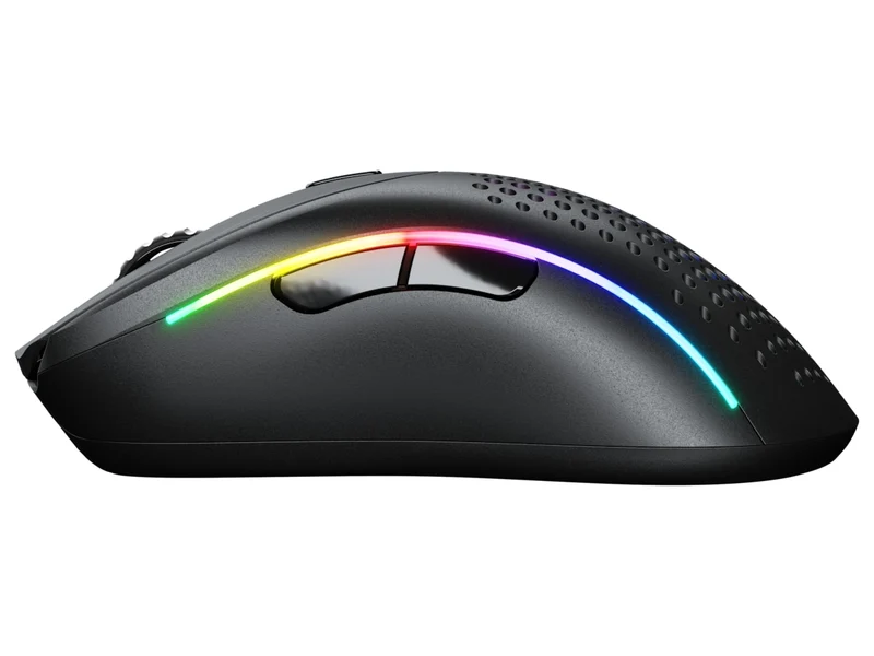 Glorious Model D 2 RGB Wireless Ultralight Ergonomic Gaming Mouse (Black, White)