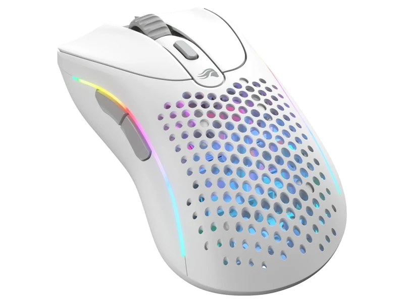 Glorious Model D 2 RGB Wireless Ultralight Ergonomic Gaming Mouse (Black, White)