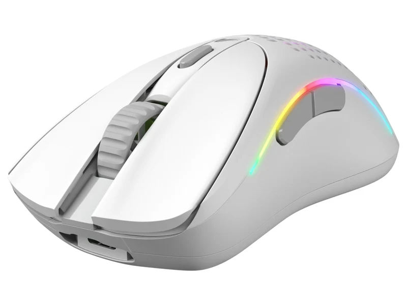 Glorious Model D 2 RGB Wireless Ultralight Ergonomic Gaming Mouse (Black, White)