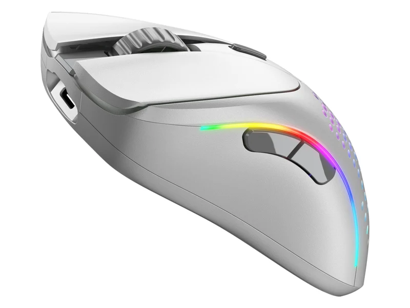 Glorious Model D 2 RGB Wireless Ultralight Ergonomic Gaming Mouse (Black, White)
