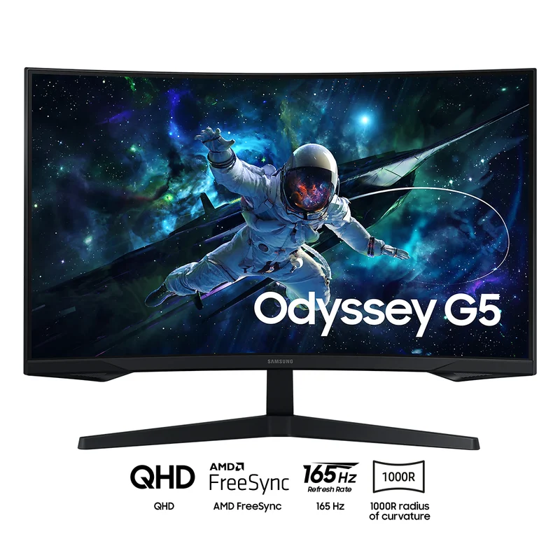 Samsung Odyssey G5 LS32CG552EEXXP 32" QHD (2560x1440) 165Hz 1ms MPRT VA Curved Gaming Monitor