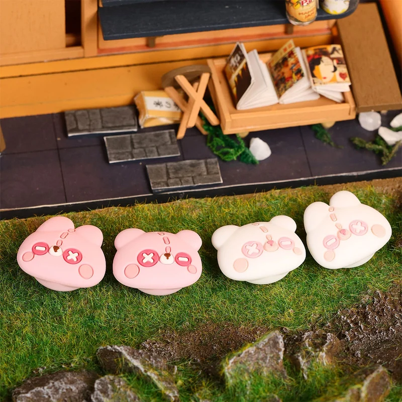 IINE Silicone Thumb Grip Caps For N-Switch (Bunny and Bear, Kamaboko, Feline Fanny)