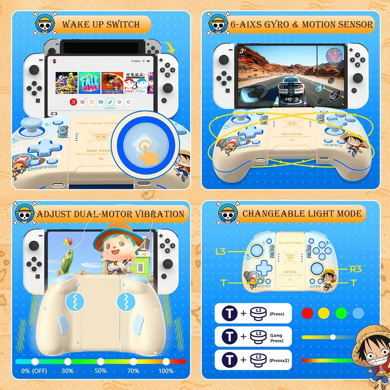 IINE Joy Pad Controller For N-Switch / N-Switch Lite / N-Switch OLED (Luffy & Chopper) (L910)