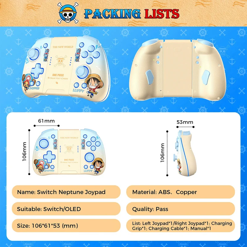 IINE Joy Pad Controller For N-Switch / N-Switch Lite / N-Switch OLED (Luffy & Chopper) (L910)