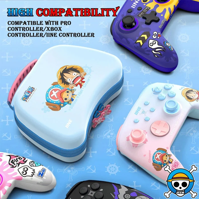 IINE Storage Bag For Switch Pro Controller (Luffy & Chopper, Luffy, Shanks)