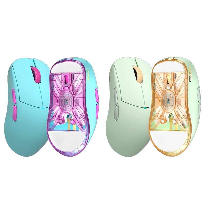 Lamzu Atlantis OG V2 Pro Superlight Wireless Gaming Mouse (Miami Blue, Matcha Green)