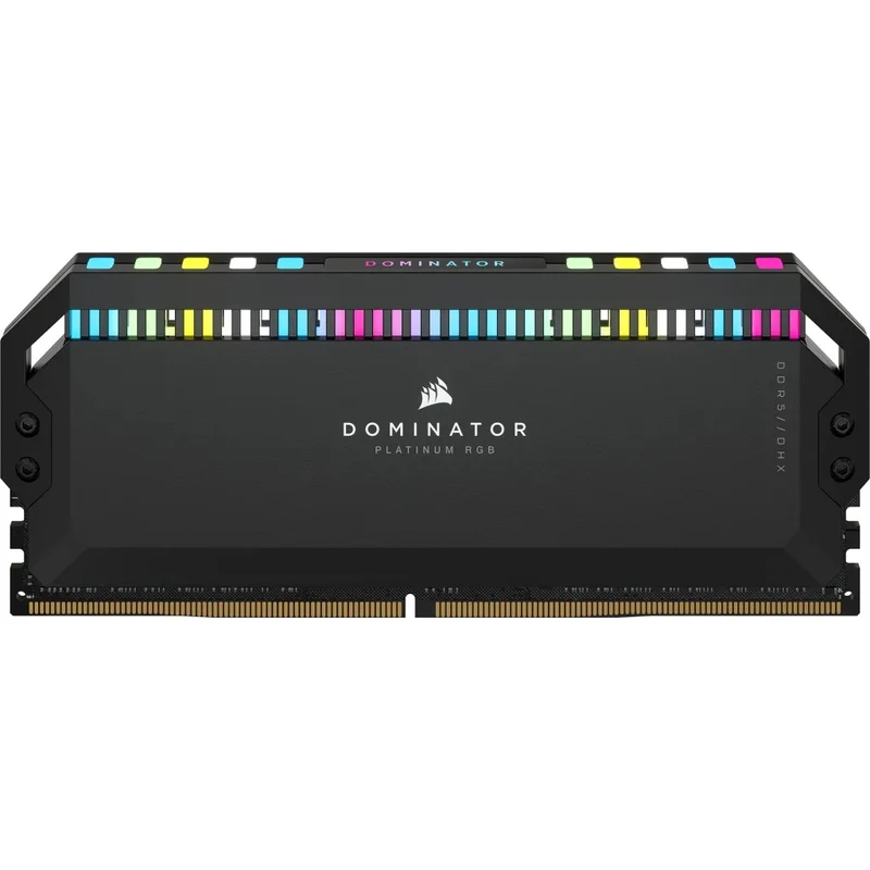 Corsair Dominator Platinum RGB 32GB (2X16GB) DDR5 DRAM 6200MHZ C36 Memory Kit (Black) (CMT32GX5M2X6200C36)