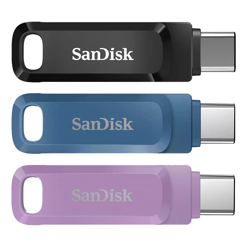Sandisk Ultra Dual Drive Go USB 3.2 GEN 1 TYPE C 128GB Flash Drive (Black, Blue, Purple)