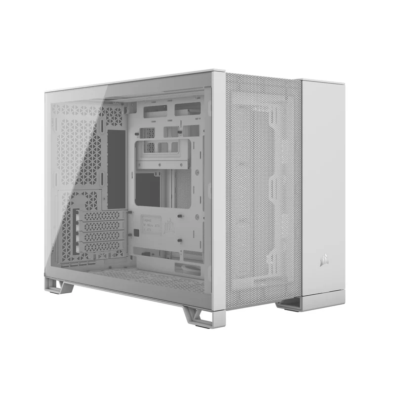 Corsair 2500D Airflow Mid-Tower Dual Chamber PC Case (Black, White)