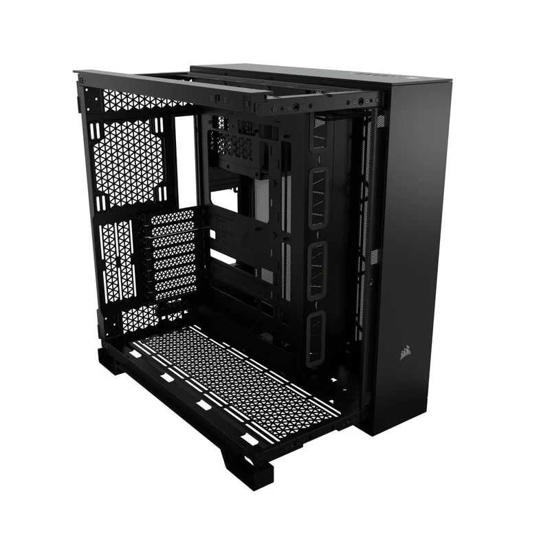 Corsair 6500D Airflow Tempered Glass ATX Mid-Tower Dual Chamber PC Case (Black, White)