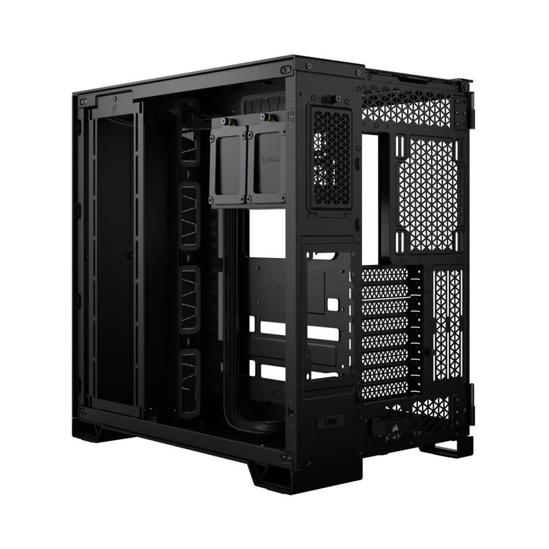 Corsair 6500D Airflow Tempered Glass ATX Mid-Tower Dual Chamber PC Case (Black, White)