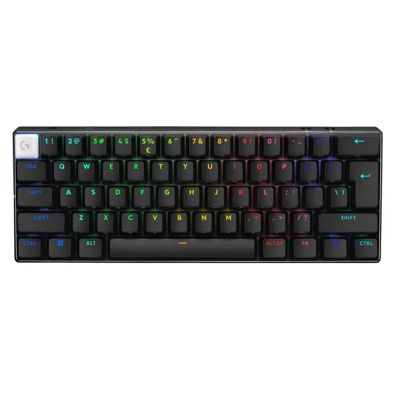 Logitech Pro X 60 Lightspeed Wireless Gaming Keyboard (GX Optical Tactile) (Black, White, Magenta)