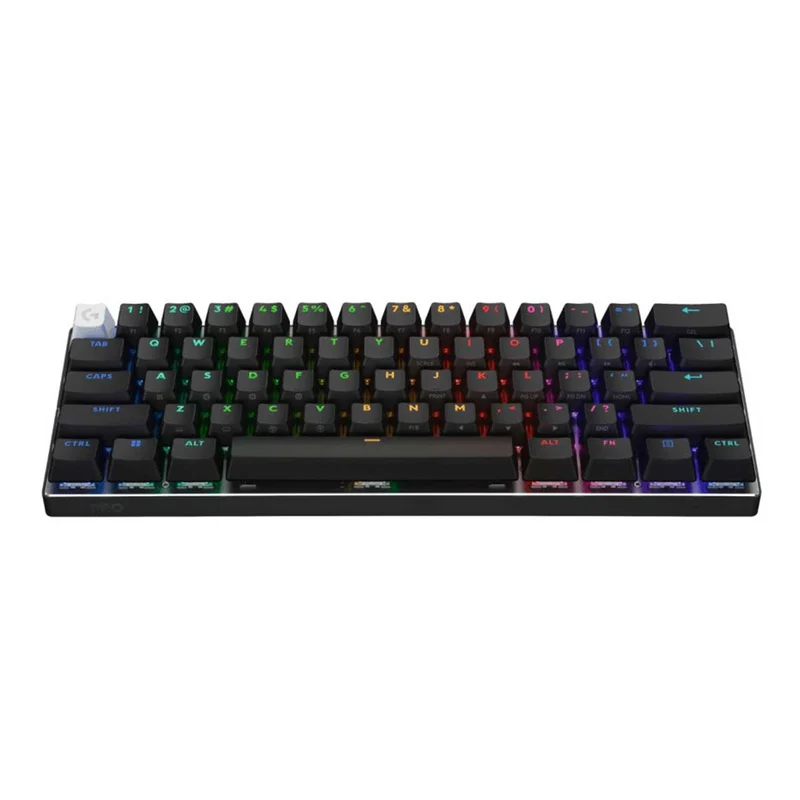 Logitech Pro X 60 Lightspeed Wireless Gaming Keyboard (GX Optical Tactile) (Black, White, Magenta)