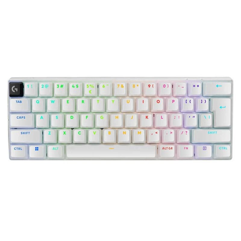 Logitech Pro X 60 Lightspeed Wireless Gaming Keyboard (GX Optical Tactile) (Black, White, Magenta)