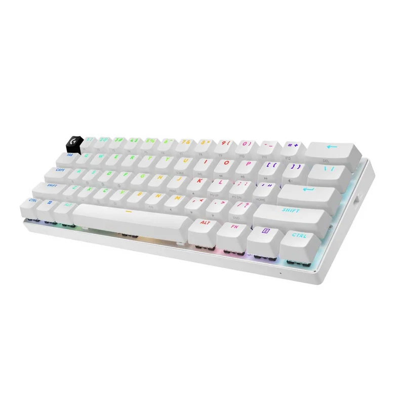 Logitech Pro X 60 Lightspeed Wireless Gaming Keyboard (GX Optical Tactile) (Black, White, Magenta)