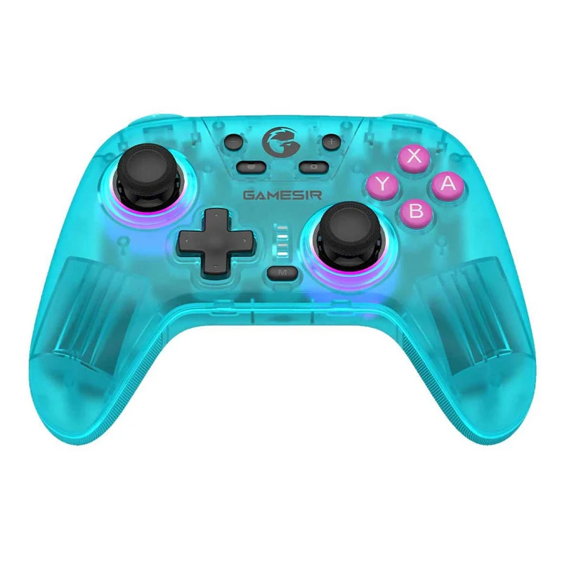 Gamesir T4 Nova HD Rumble Wireless Controller For N-Switch (Neon Teal, Retro White)