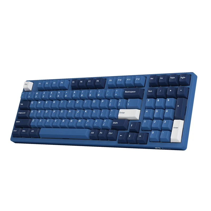 Akko Ocean Star 3098B Plus Multi-Mode Cherry North-Facing RGB Hot-Swappable Mechanical Keyboard (Akko V3 Cream Yellow Pro)