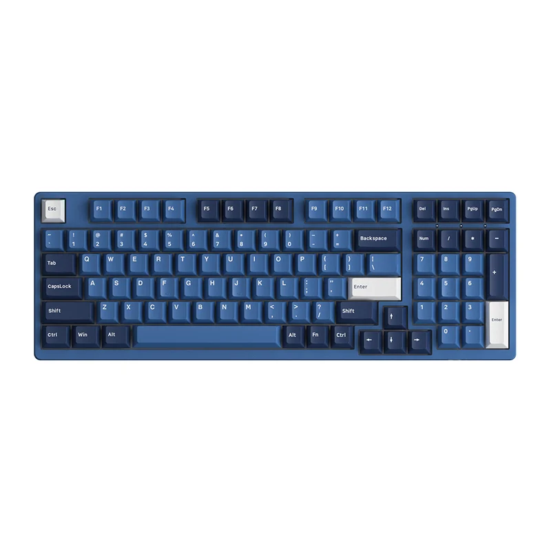 Akko Ocean Star 3098B Plus Multi-Mode Cherry North-Facing RGB Hot-Swappable Mechanical Keyboard (Akko V3 Cream Yellow Pro)