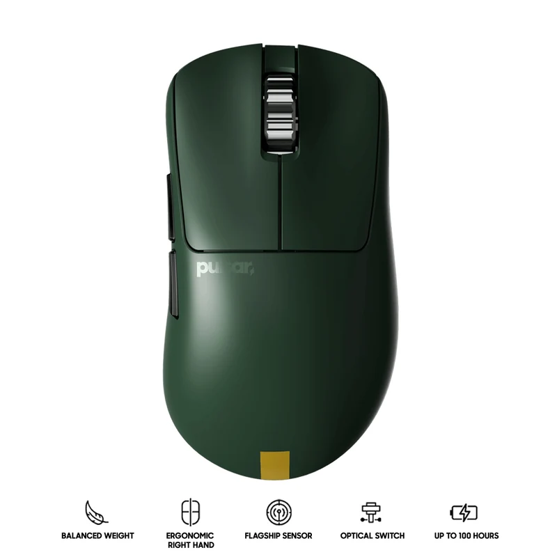 Pulsar Xlite V3 ES eSports Tournament Ed. Wireless Gaming Mouse (Green) Size2 (PXV3ES24)