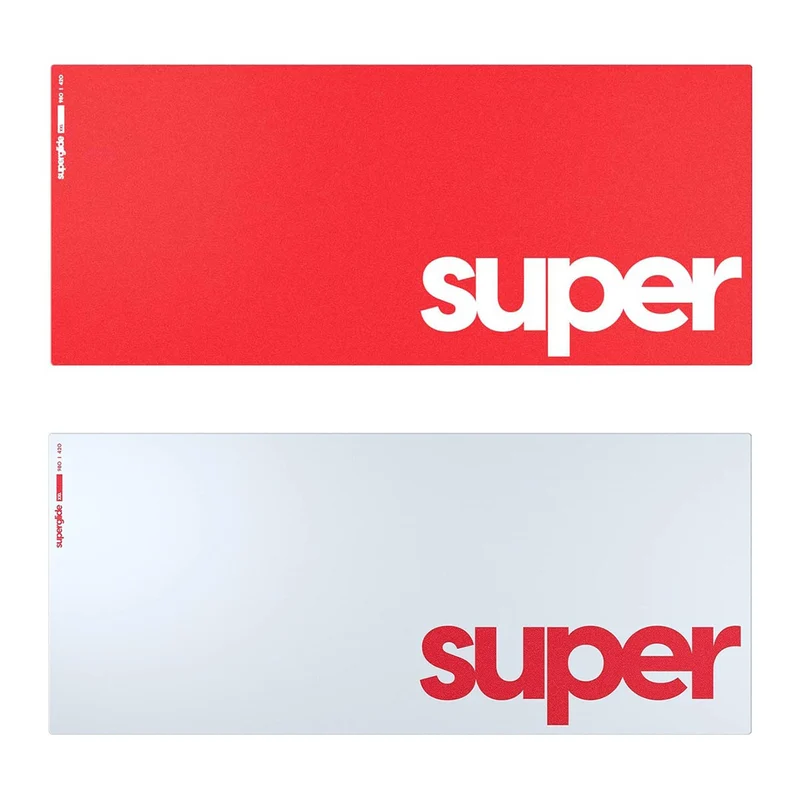 Pulsar Superglide Premium Glass Mousepad (Red, White)