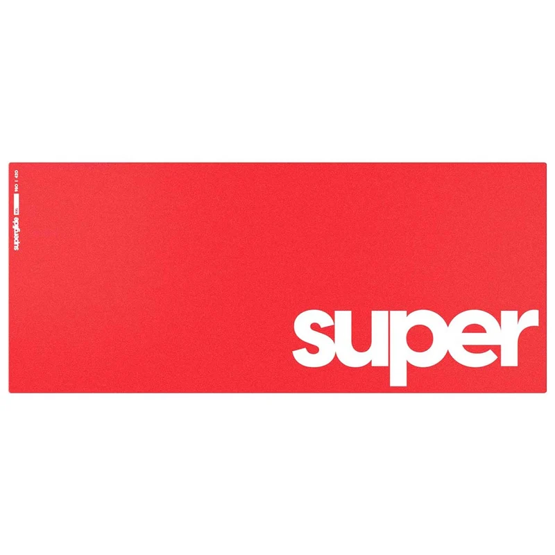Pulsar Superglide Premium Glass Mousepad (Red, White)