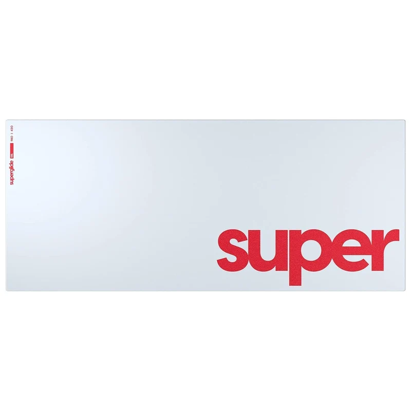 Pulsar Superglide Premium Glass Mousepad (Red, White)