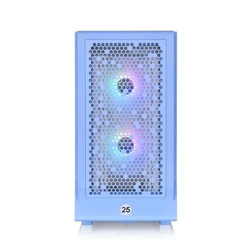 Thermaltake Ceres 330 TG RGB Mid Tower 4mm Tempered Glass PC Case(Black, Hydrangea Blue, Snow)