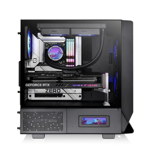 Thermaltake Ceres 330 TG RGB Mid Tower 4mm Tempered Glass PC Case(Black, Hydrangea Blue, Snow)