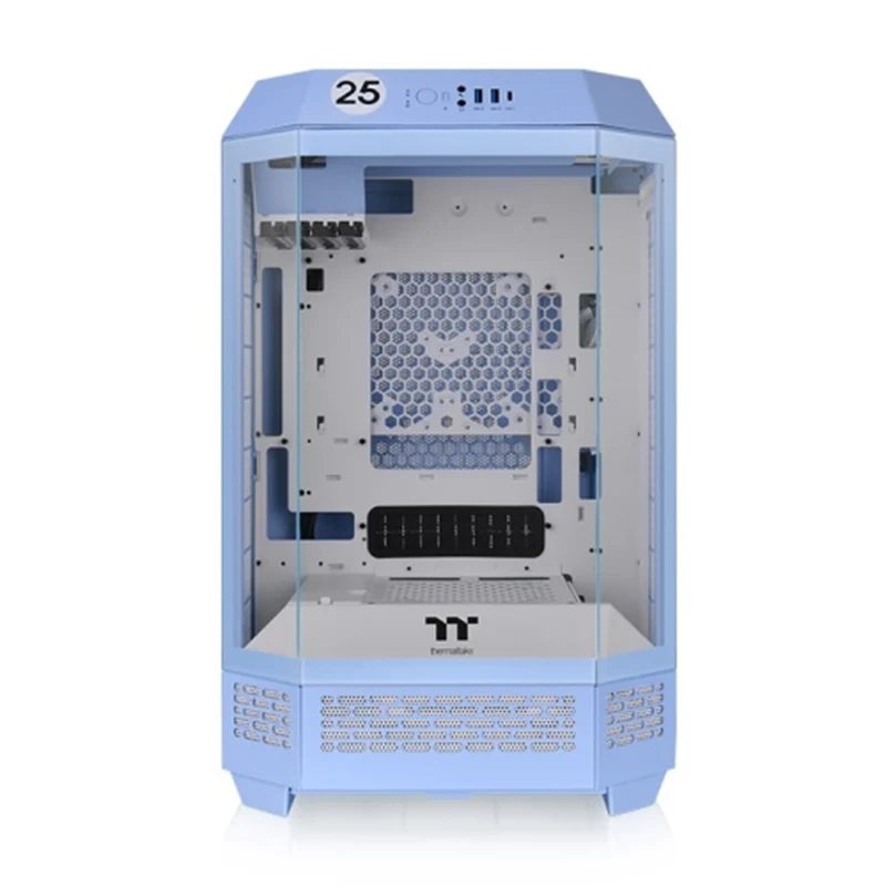 Thermaltake The Tower 300 Micro ATX 3mm Tempered Glass PC Case (Black, Hydrangea Blue, Snow, Bumblebee, Matcha Green)