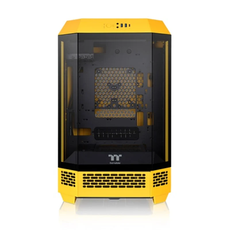 Thermaltake The Tower 300 Micro ATX 3mm Tempered Glass PC Case (Black, Hydrangea Blue, Snow, Bumblebee, Matcha Green)