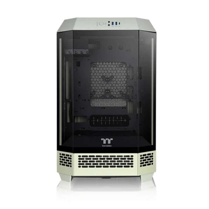 Thermaltake The Tower 300 Micro ATX 3mm Tempered Glass PC Case (Black, Hydrangea Blue, Snow, Bumblebee, Matcha Green)